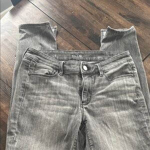 White House Black Market Gray Skinny Jeans